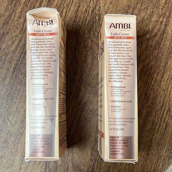 AMBI SKINCARE Set of 2 Ambi Fade Cream Oily Skin With Vitamin E 2oz each - Picture 4 of 7